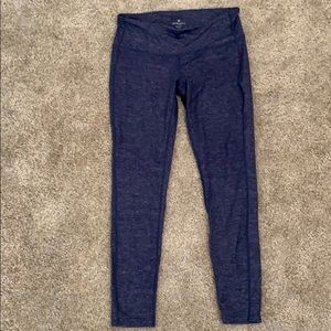 Athlete blue marl high waisted leggings